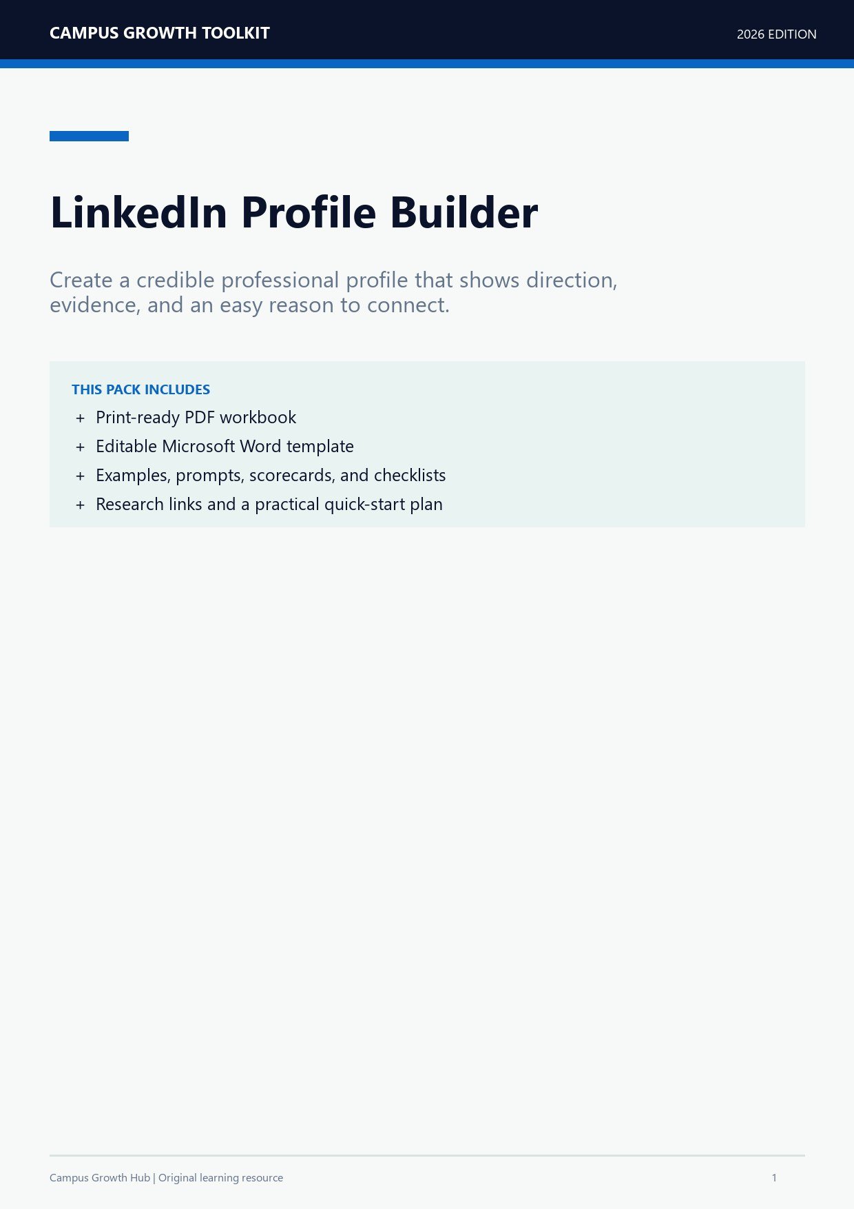 LinkedIn Profile Builder